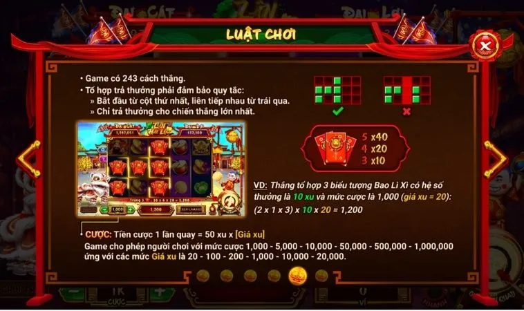 Luật chơi Nổ Hũ Lân Hái Lộc Tại Alo88